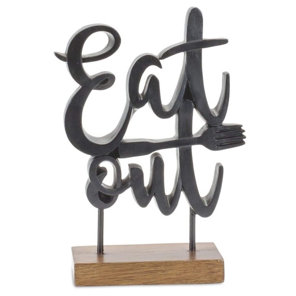 "Eat Out" Sentiment Free Standing Sentiment Sign NWT